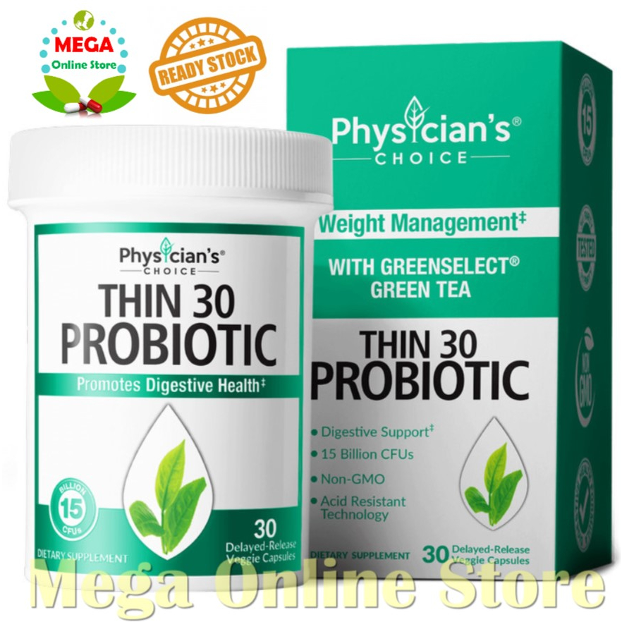 Physician's CHOICE Probiotics for Weight Management &amp; Bloating 30 Vcaps