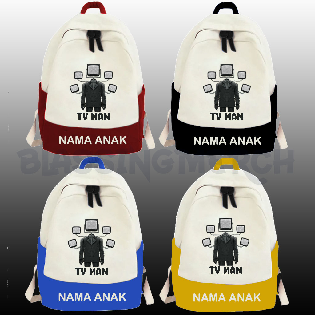 TAS RANSEL SEKOLAH ANAK ANAK TV MAN SKIBIDI TOILET GAME