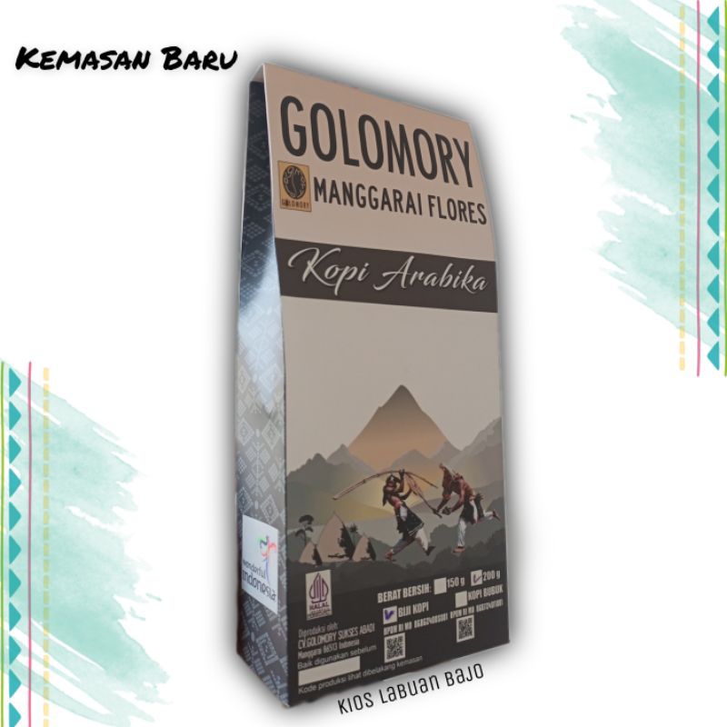 

Kopi Bubuk Golomory Arabica Labuan Bajo Flores 200 gram