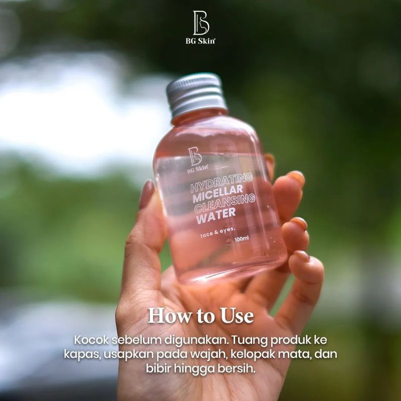 BG SKIN MICELLAR WATER HYDRATING CLEANSING DOUBLE CLEANSING