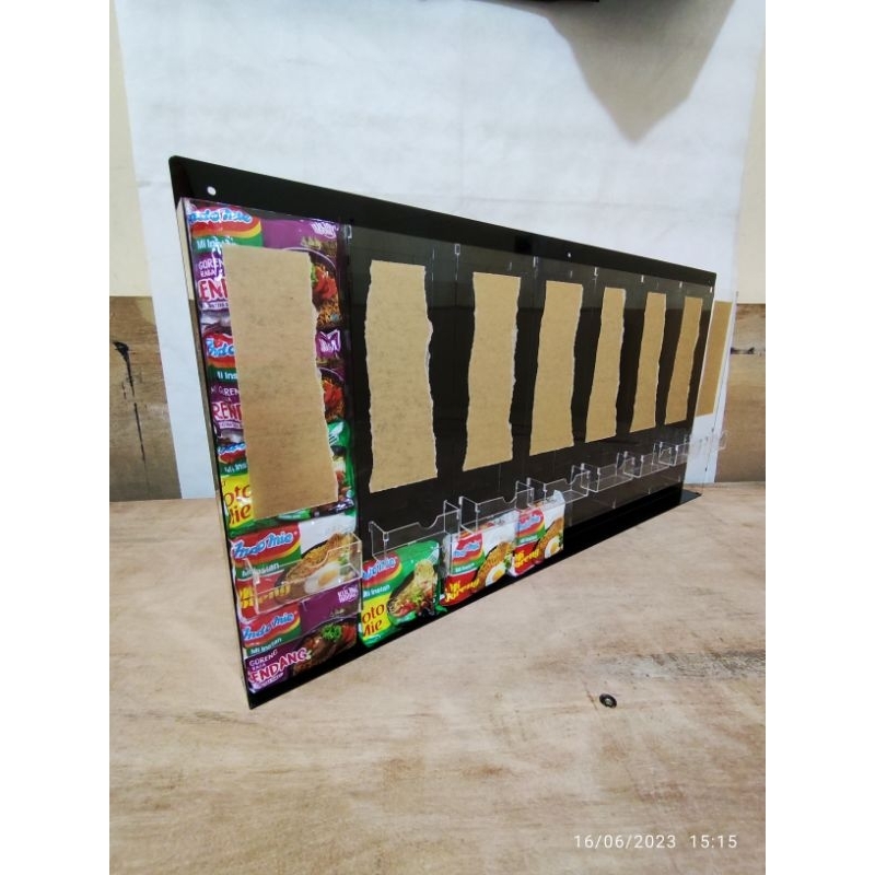 akrilik rak indomie / rak mie instan