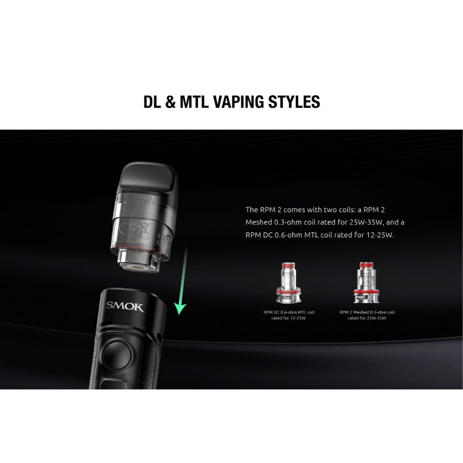 Smok RPM C Kit 50W 1650mAh Authentic By Smok