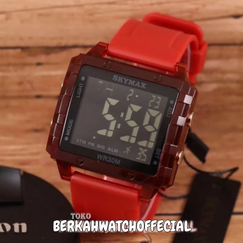 JAM TANGAN ORIGINAL SKYMAX 2115 WATERPROOF BISA DIBAWA RENANG