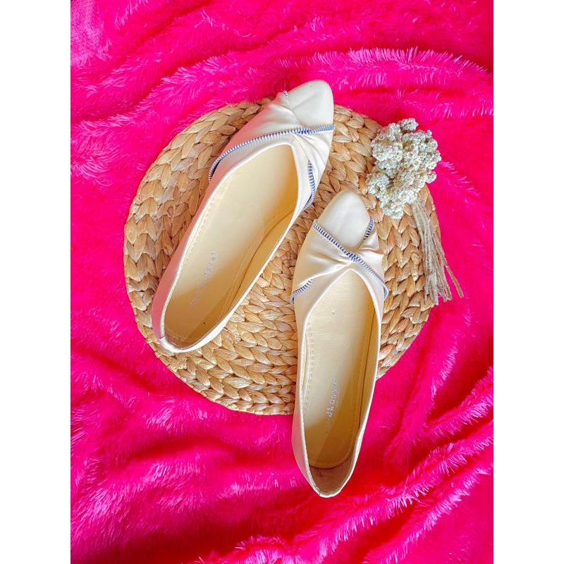 FLAT ZIPPER RIBBON - Flatshoes Sandal Wanita RS 45