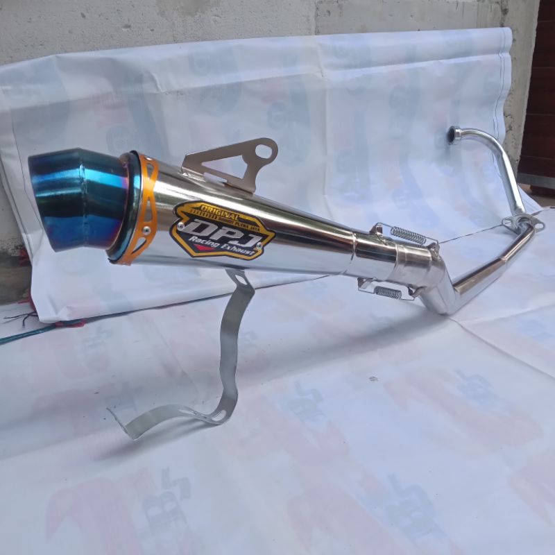 Knalpot racing,dpj moncong biru,stria fu,jupiter mx old,jupiter mx new 135