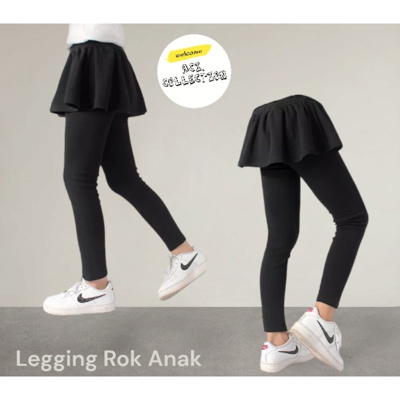 Legging Rok Anak Spandek Premium Usia 3-10 Tahun / Celana Rok Anak