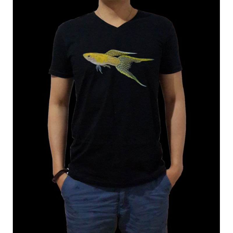 Guppy Blonde Yellow Lace Double Sword