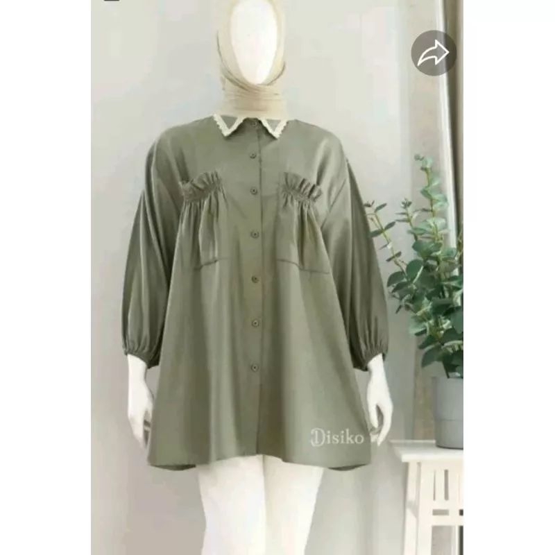 Blouse crinkel uragiri premium