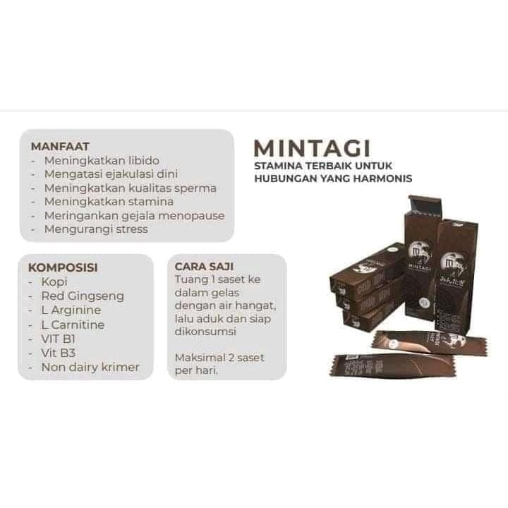 Mintagi Kopi Stamina 1 Box Isi 2 Sachet