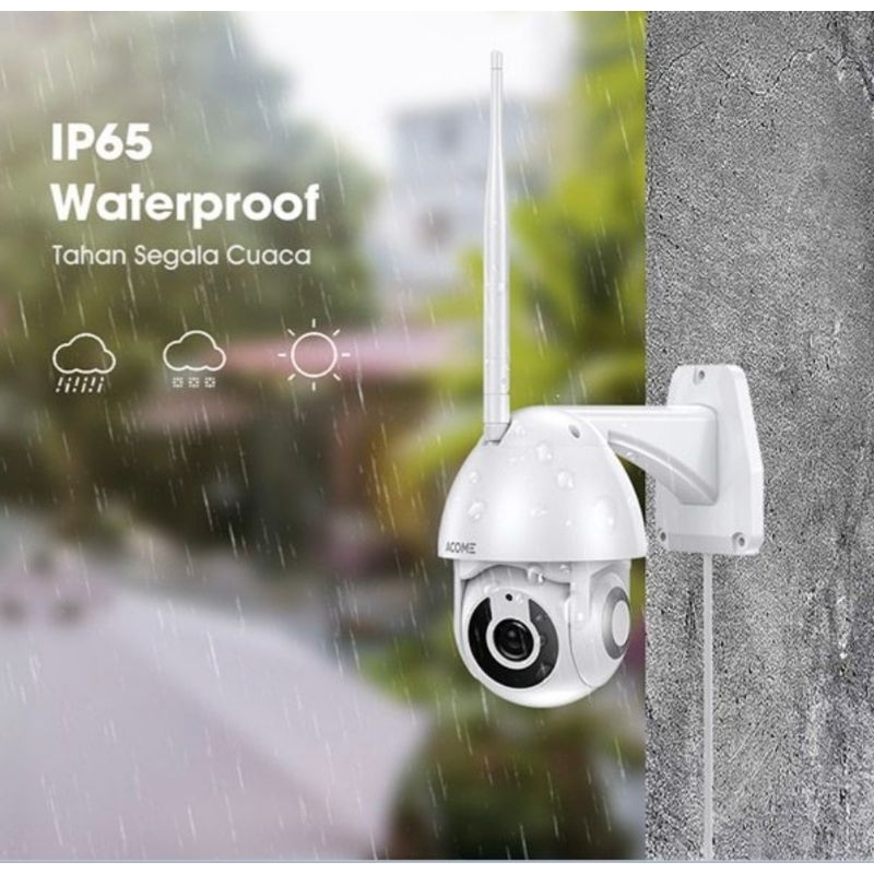 ACOME APC02 Smart Wifi PTZ 3MP Outdoor Camera Tahan Air