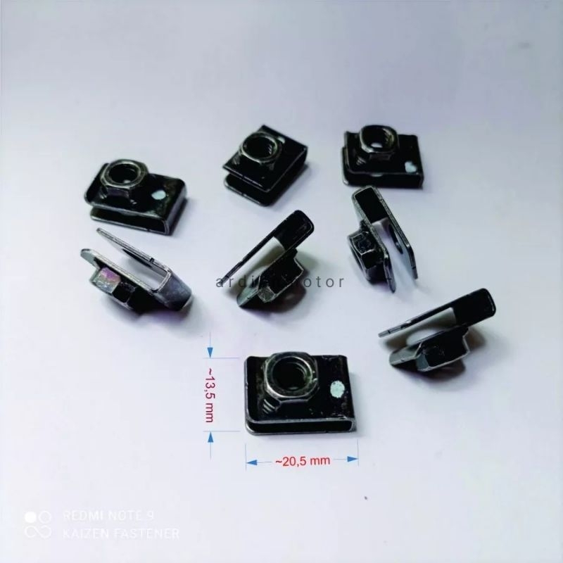 klip baut 10/klip M6 clip M6/klip spakbor depan motor GOOD QUALITY