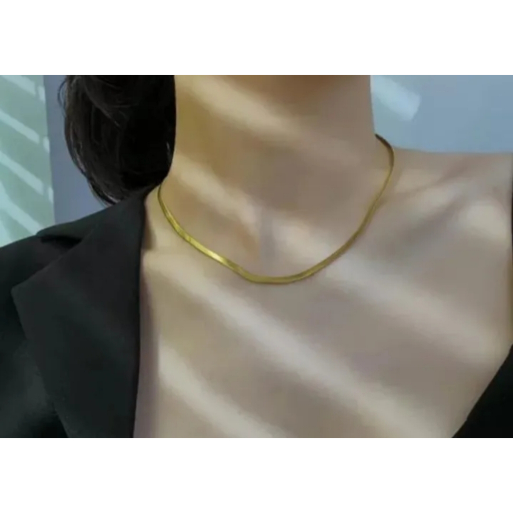 00% TITANIUM / KALUNG TITANIUM IMPORT / KALUNG TITANIUM PRIA &amp; WANITA ANTI KARAT / KALUNG LAPISAN EMAS ANTI KARAT / PERHIASAN IMPORT ANTI LUNTUR