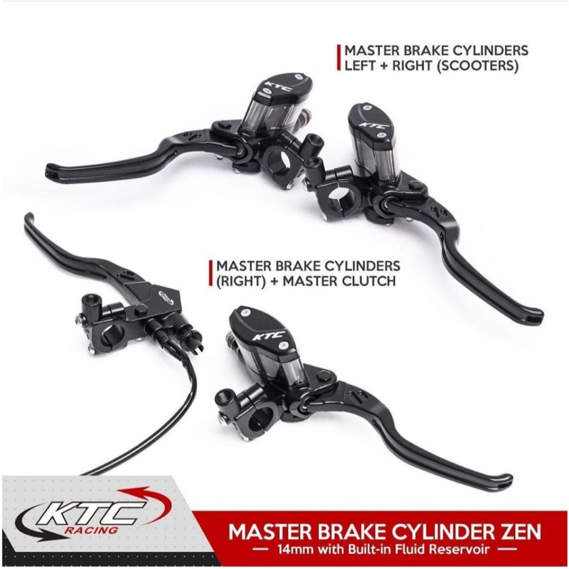 Master rem KTC ZEN 14mm kanan tabung oval kanan kiri master nmax pcx matik bebek kopling universal motor pnp