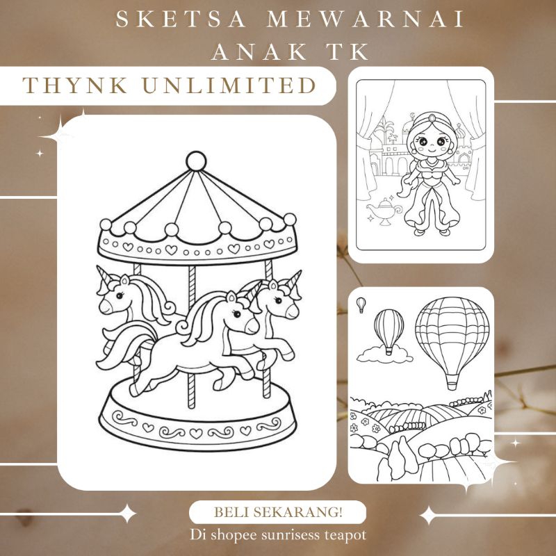 

Gambar Sketsa Mewarnai Untuk Anak Tk Paud - Varian 10 - 100 Lembar - Sketsa Mewarnai