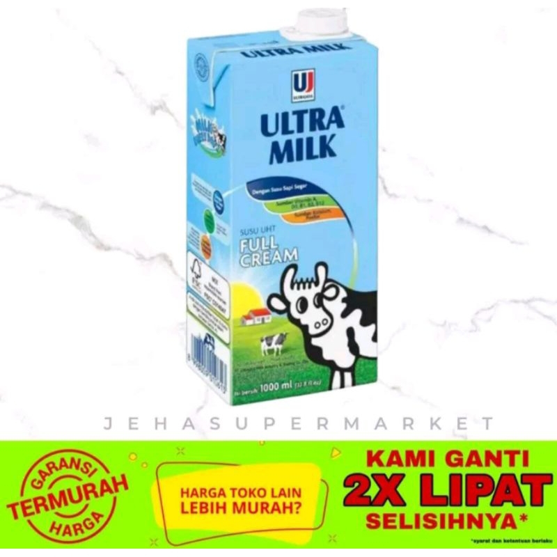 

Ultra MilkSusu UHT 1 liter /100ml