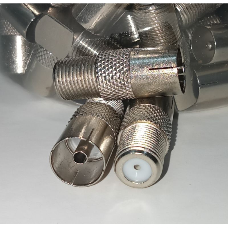 Jack female Antena tv digital Stb over konektor parabola atau colokan wadon