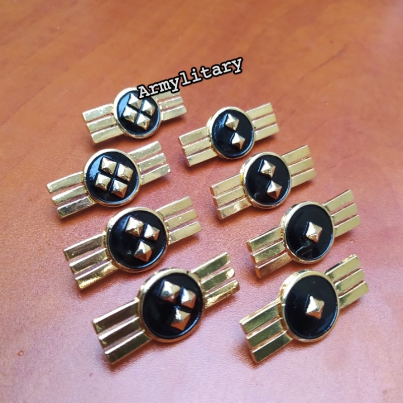 PIN KERAH BAJU PNS POLRI 3A 3B 3C 3D GOLD