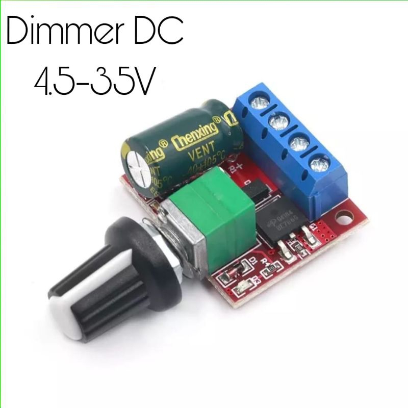 PWM Motor Speed Dimmer DC 4.5-35V 5A Controller Lampu LED 90W