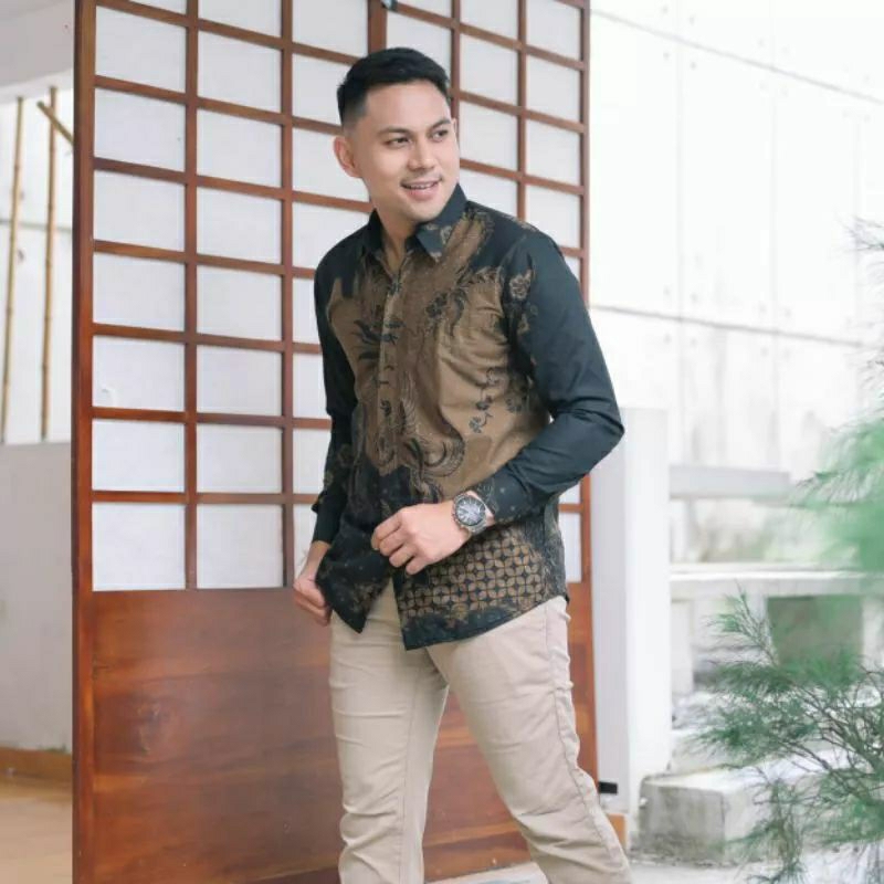 Lemah Teles Kemeja Batik Pria Premium Slimfit Katun Halus