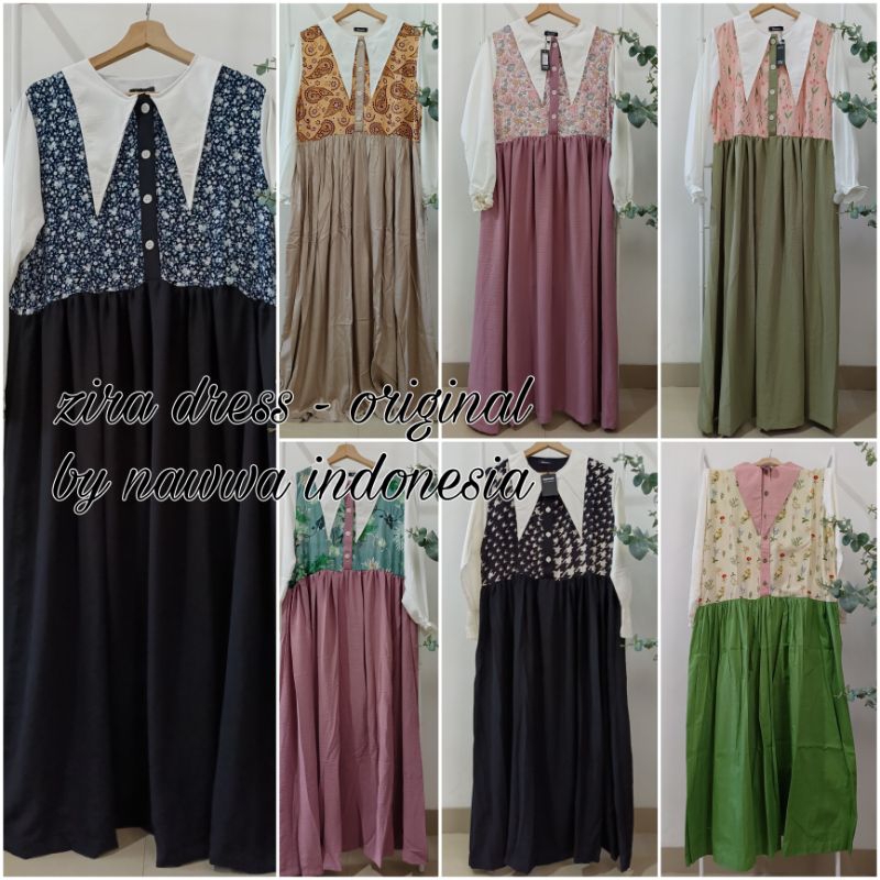 SALE ZIRA DRESS BY NAWWA INDONESIA
