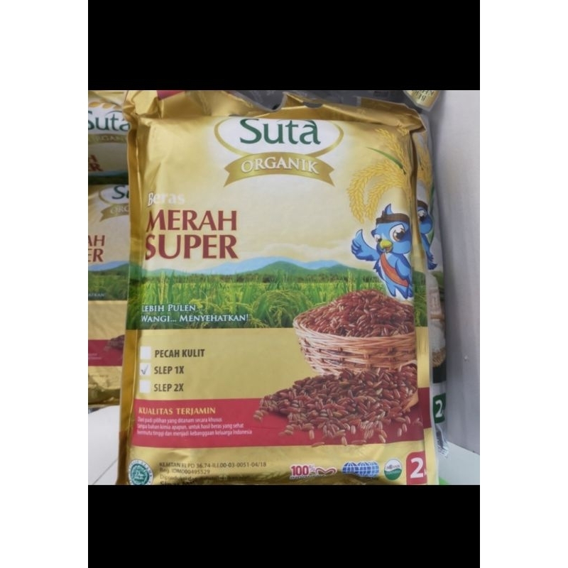 

suta red rice organik beras merah 2kg