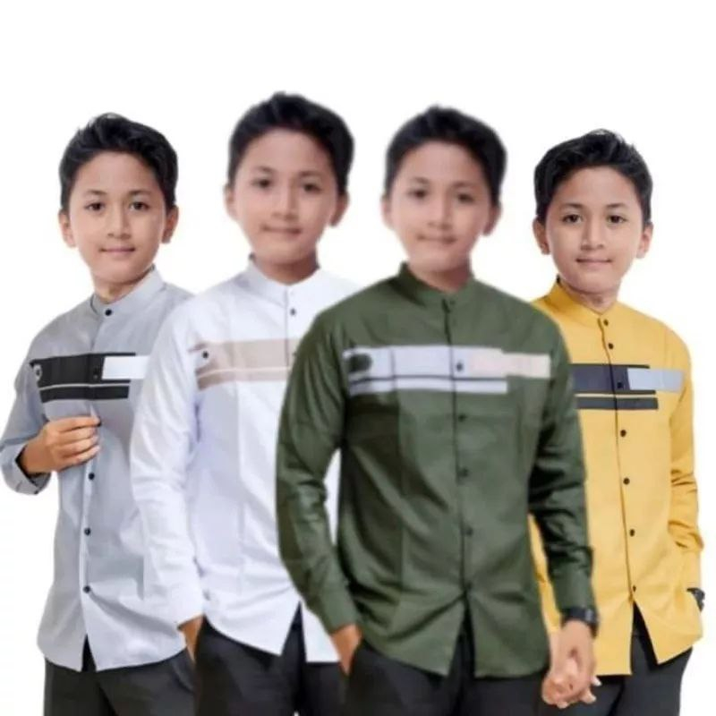 Baju Koko Anak  Lengan Panjang SD/SMP