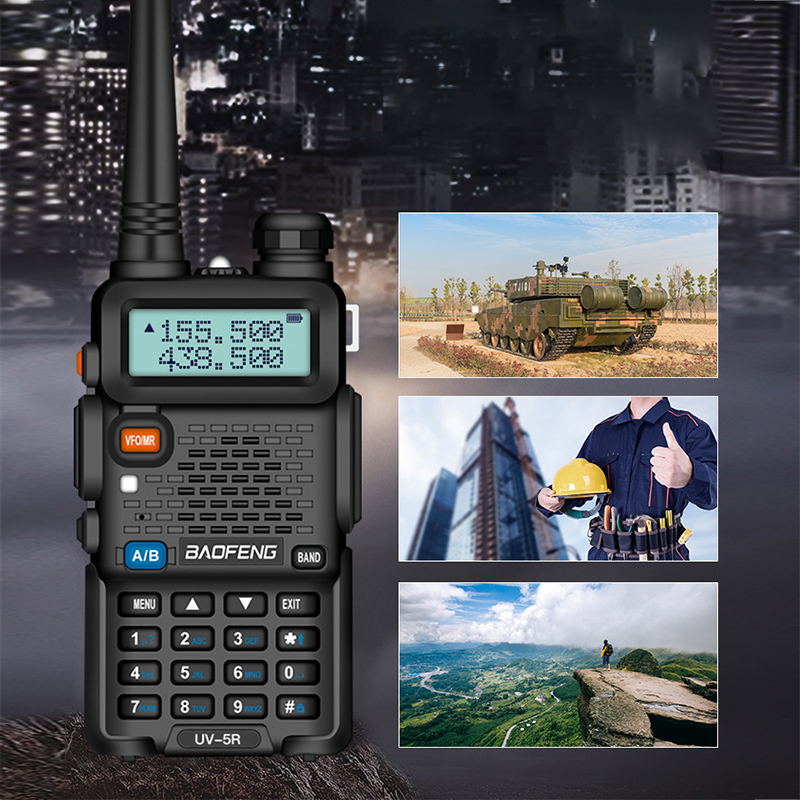 Baofeng UV-5R 28CH UHF+VHF 5W Walkie Talkie Dual Band Two-Way Radio with FREE Earpiece