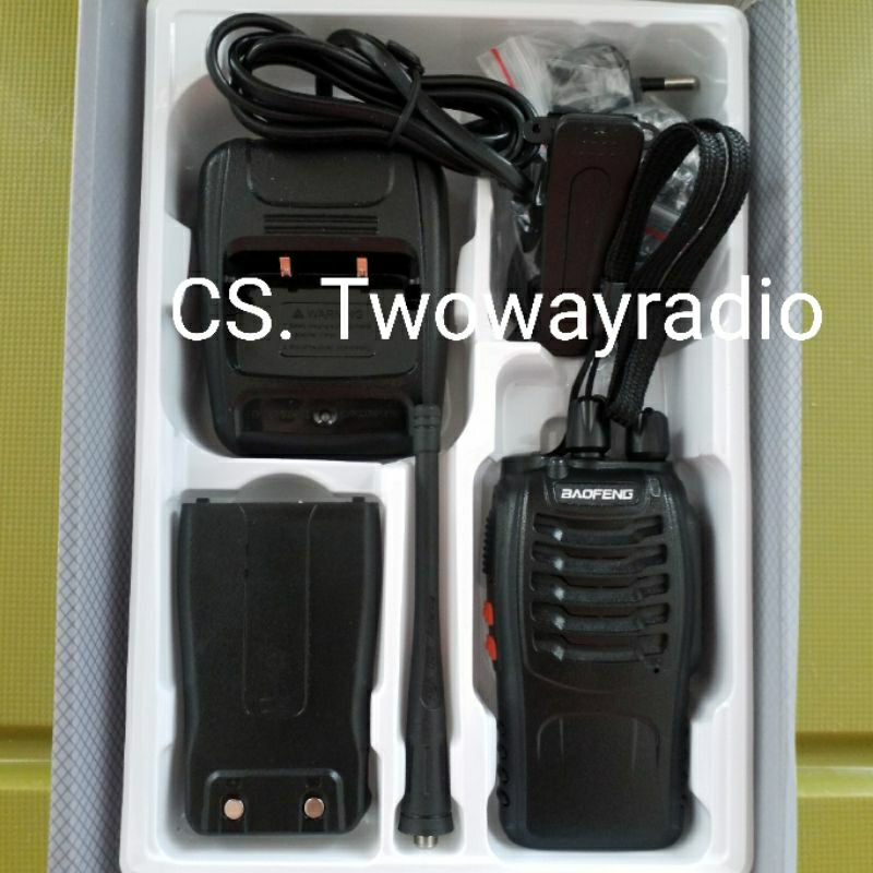HT Single band 888S UHF 400 Handy Talkie BF888S Radio komunikasi BF-888 free earphone