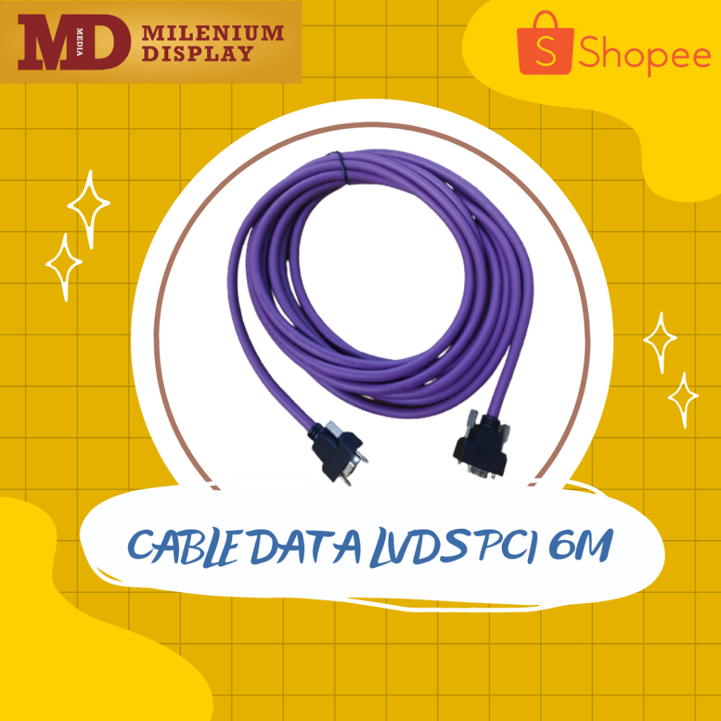 KABEL DATA LVDS 6 METER ( Ungu/Purple)