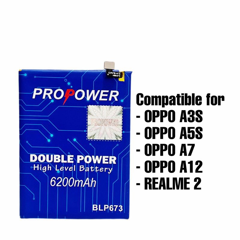 BATERAI PROPOWER BLP673 FOR OPPO A3S / A5S / A7 / A12 / REALME 2