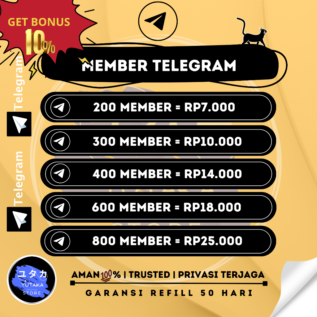 Member Telegram Chanel Dan Grup | Garansi Refill