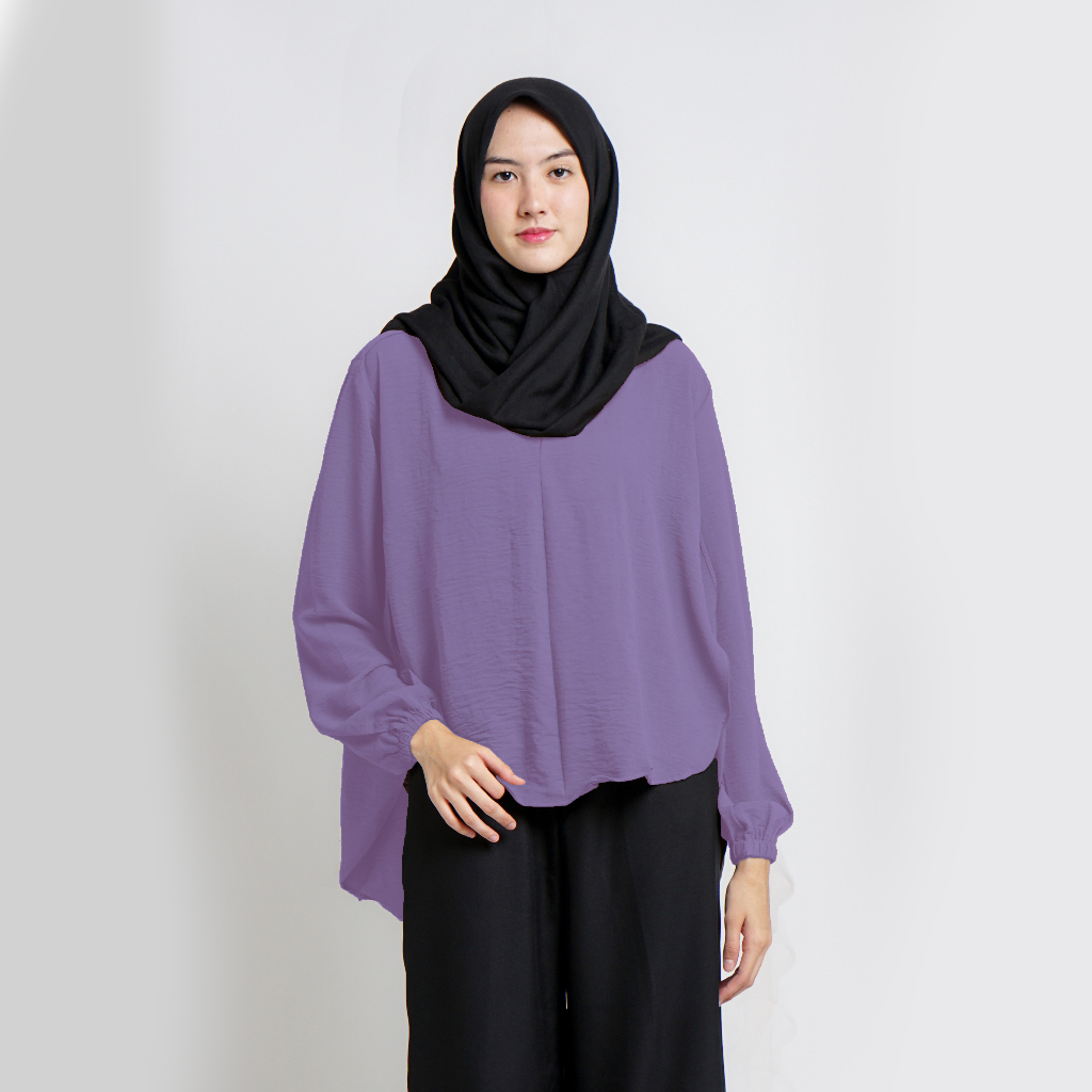 Blouse Crincle LADY CRUSH | Baju Atasan Wanita | Atasan Wanita Kekinian