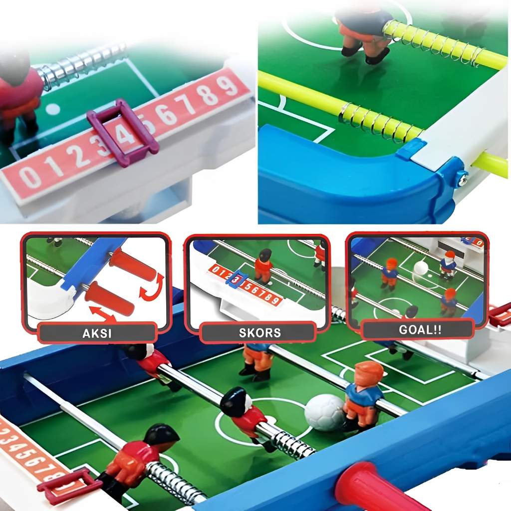 Permainan Papan Sepak Bola Meja Battle Game Soccer Board | Mainan Anak Laki Laki 3-4-5-6 Tahun Cowok