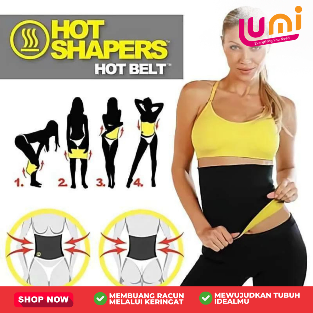 KORSET PELANGSING PERUT PRIA WANITA HOT SHAPER WAIST NEOTEX SHAPERS OLAHRAGA STAGEN PENGECIL PERUT