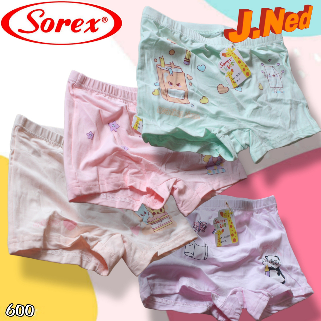 J600 CELANA DALAM ANAK PEREMPUAN SOREX USIA 2 SAMPAI 9 TAHUN