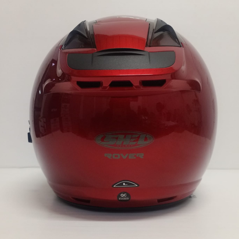 Helm Shell Rover Solid Candy Red Helm Double Visor Original