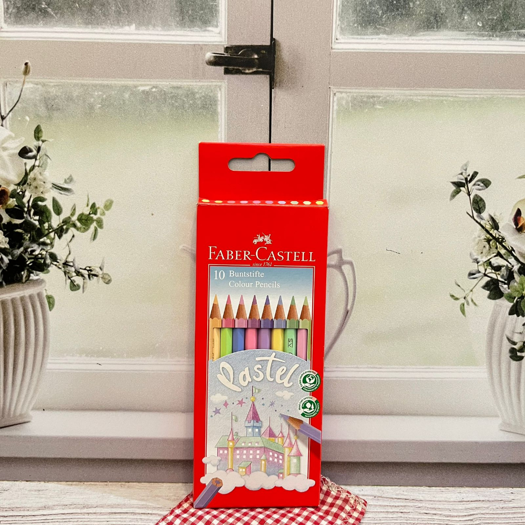 

Pensil Warna Pastel Colour Faber Castell 1 pack isi 10 Piece Lengkap / Alat Tulis mewarnai anak BEST Quality bisa COD