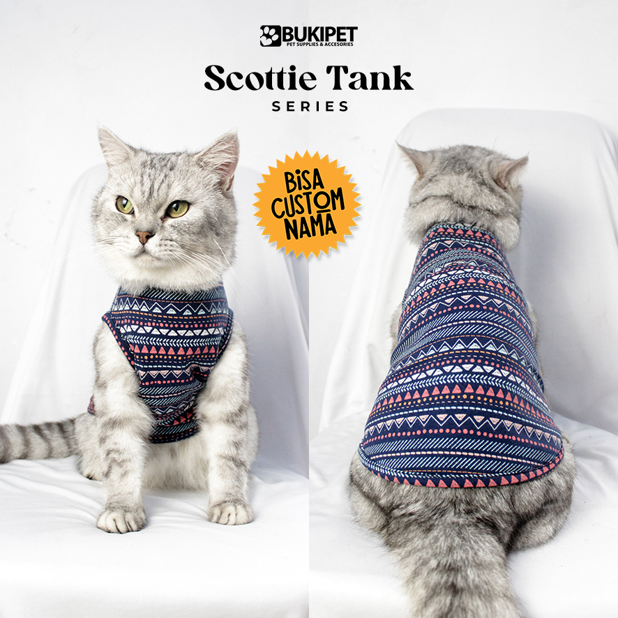 baju kucing anjing kelinci monyet lucu murah aksesoris hewan kecil - Bukipet Scottie Tank