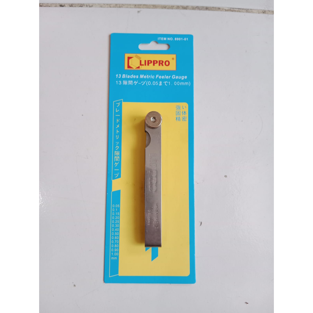 Lippro 8901-01 Fuller Kunci Stel Klep 0,05 - 1,0 mm Feeler Gauge