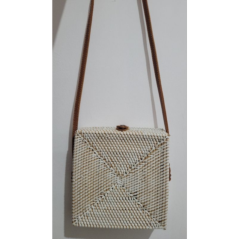 Tas Rotan Kotak Murah | Tas Bali | Women Beach Bag