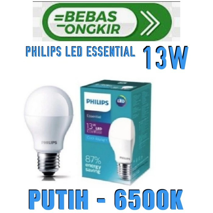 PHILIPS LAMPU LED ESSENTIAL 13W PHILIPS LED 13W PUTIH