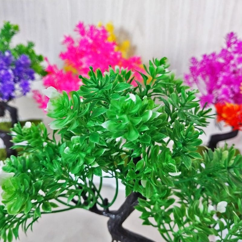Ornamen Pot Bonsai Tanaman Bunga Hias Pajangan Dekorasi Rumah
