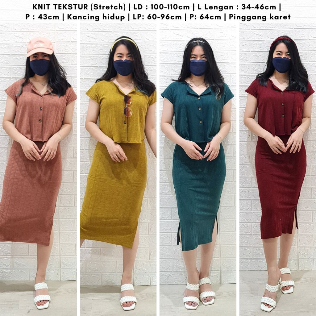 4401 katlya button knit one set rok