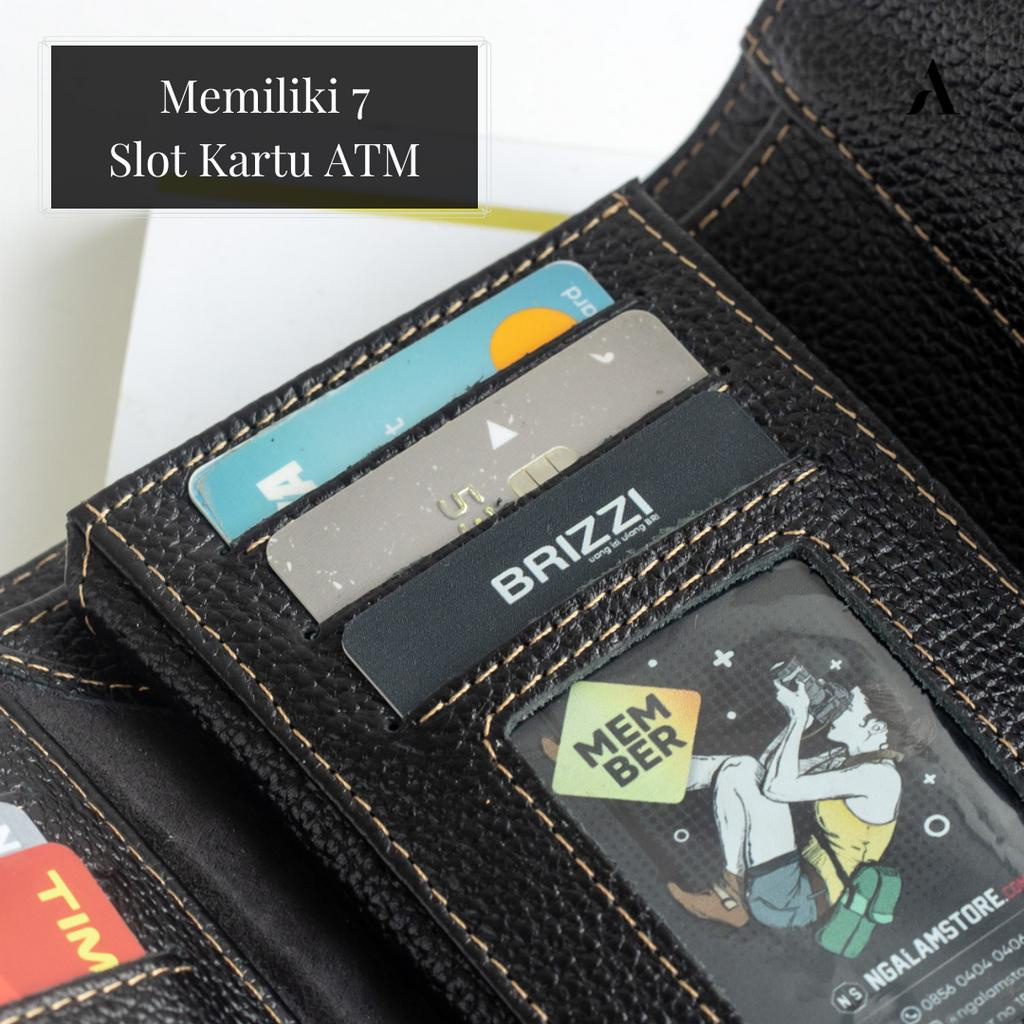 Dompet Lipat Wanita Branded Alona Marinka Leather Wallet Bahan 100% Kulit Sapi Asli Premium Cewek Terbaru