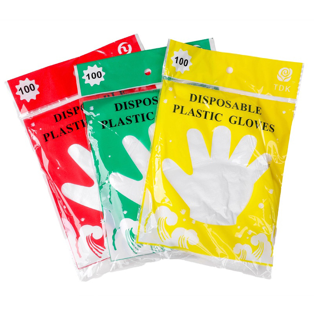 INFY - Sarung Tangan Plastik Isi 100 Pcs Disposable Gloves 100Pcs Sarung Tangan Sekali Pakai R604