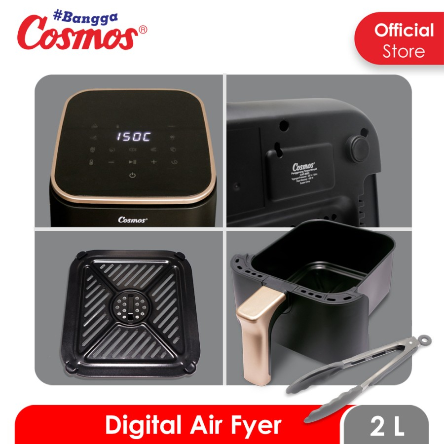 COSMOS Belezza CAF-6603 Air Fryer 2 Liter Digital 650 Watt