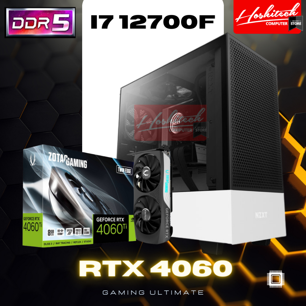 PC GAMING RENDER I7 12700F RTX 4070 4060 DDR5 32GB NVME GEN4