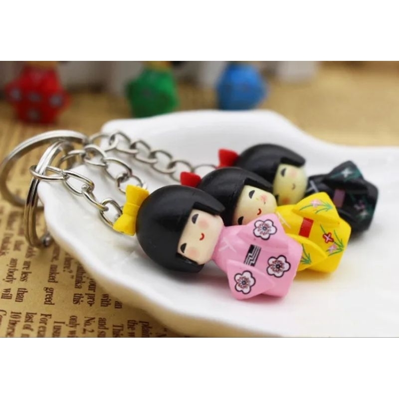 Gantungan kunci kimono jepang gantungan kunci geisha jepang SOUVENIR gantungan kunci japan souvenir