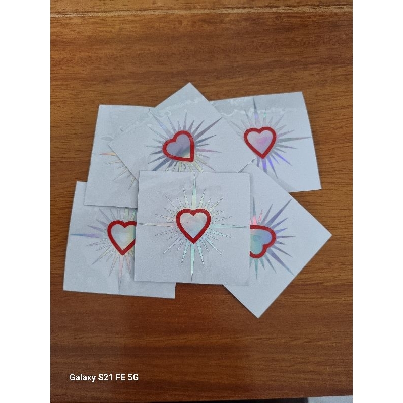 

stiker psht cutting hologram stiker logo hati bersinar psht full 4 cm