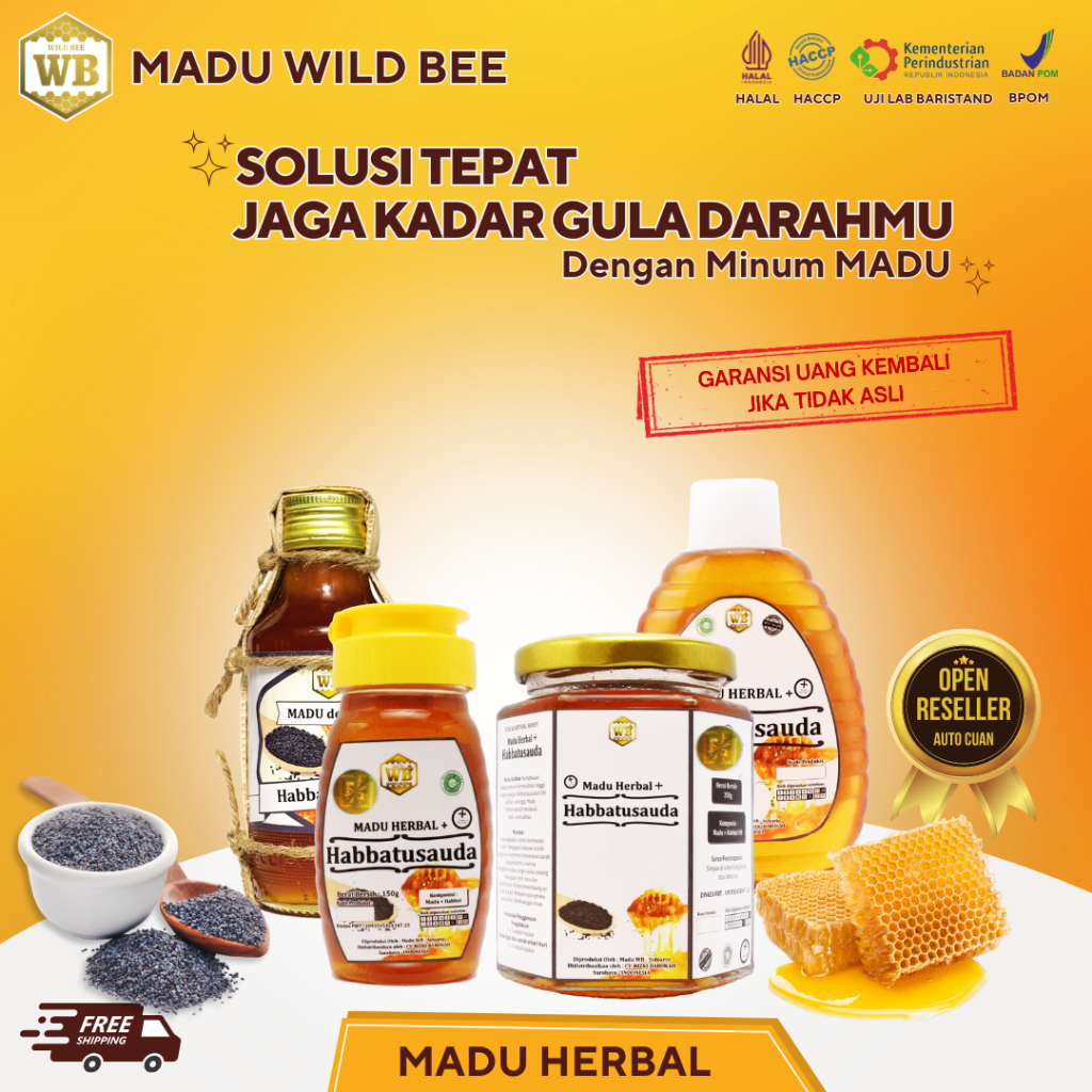 

Madu Herbal Habbatusauda / Madu Jinten Hitam / Madu Asli Murni Berkhasiat